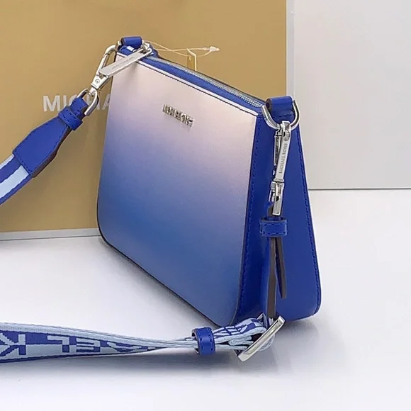 MICHAEL KORS SMALL XBODY SHOULDER BAG W TECH ELECTRIC BLUE MULTI COLOR - Picture 8 of 16